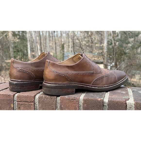 Cole Haan Men\'s Warren Welt Wingtip Oxford Brown Leather Size 11.5 M